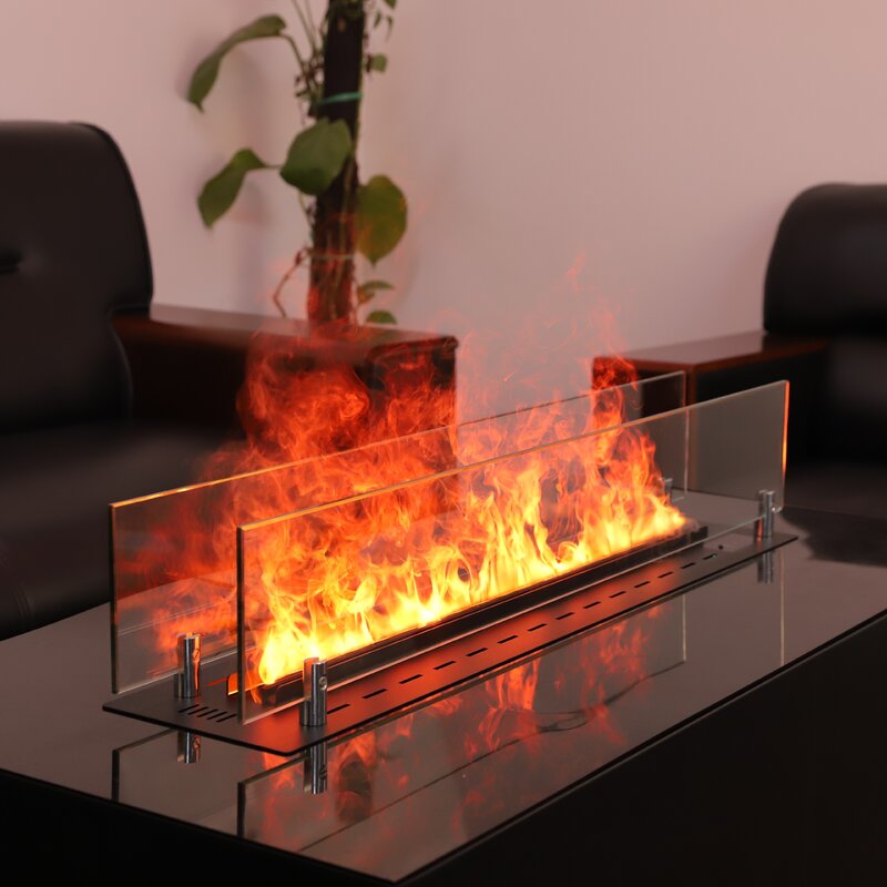 -Fire 48 Inch Indoor Fake Fireplace 3D Water Steam Electric Fireplace