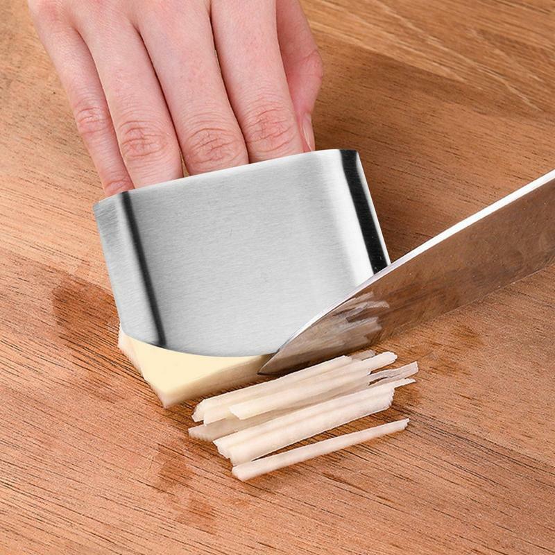 Finger Guard For Cutting Vegetable Cutter Finger Guard Stainless Steel Cutting Finger Protectors Cut Finger Protection Tool