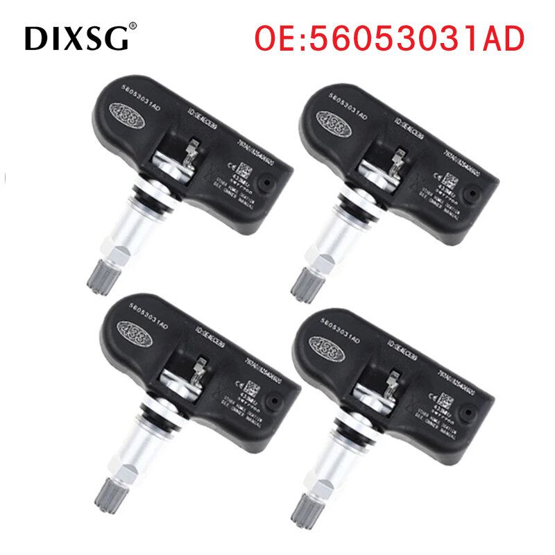56053031AD 4pcs Tire Pressure Monitoring Sensor TPMS for Chrysler Dodge High Level Of Accuracy Car Accessories New