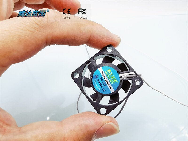 Pengda Blueprint 3007 kipas pendingin Mini, kabel silikon sunyi 12V 0,06a 30*30*7MM