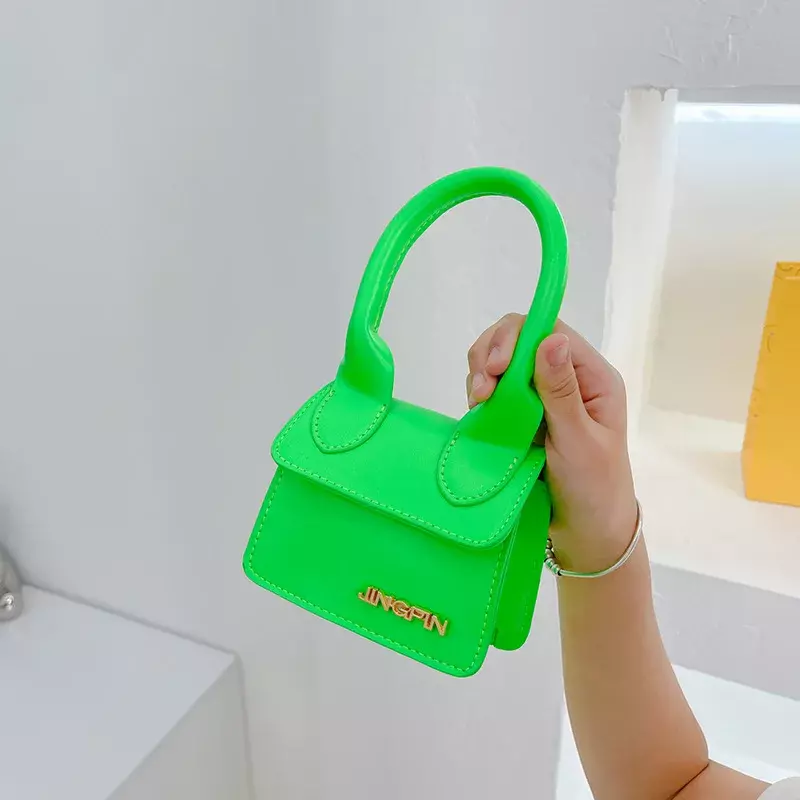 2023 neue Kinder Mini Umhängetaschen niedlichen Leder Geldbörsen Handtaschen für Baby Mädchen kleine Münze Brieftasche Beutel Box Mädchen Geldbörse Mode