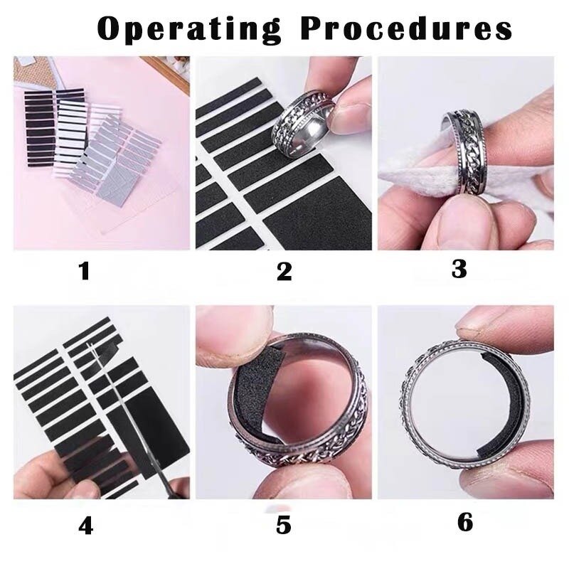 Finger Ring Sizer Adjustment Stickers Silicone Invisible Patches Anti Lost Fixed Tightener Resizing Sheet Sticker Jewelry Tools
