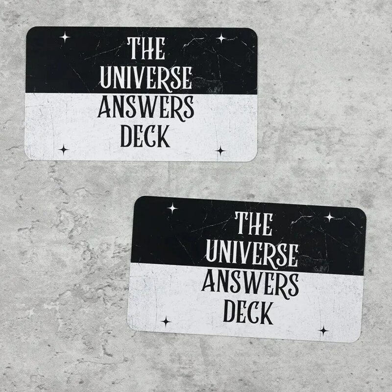 44 Pcs Cards The Universe Answers Deck Keywords Cards 10.3*6cm