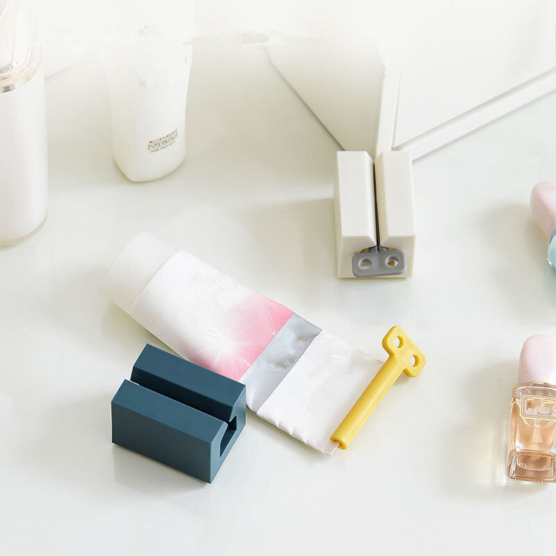 Portátil de plástico tubo creme dental squeezer fácil dispenser titular rolamento casa suprimentos do banheiro acessórios limpeza dente oral
