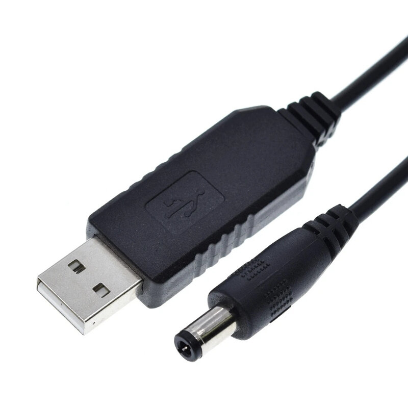 USB 부스트 케이블, DC to DC, 보조배터리 부스트 모듈, DC 인터페이스, 5.5x2.1mm, 5V, 9V, 12V