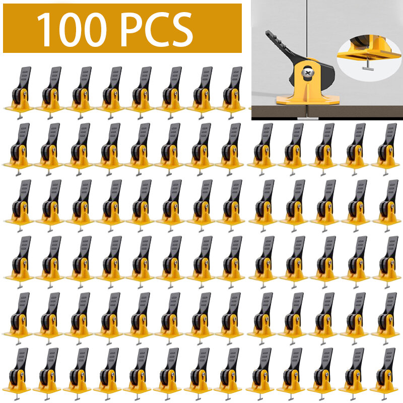 100PCS Reusable Tile Leveling System For Tiles Levelling Manual Svp For Laying Tile leveling Device Construction Tool  Parts