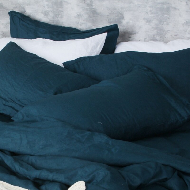 Funda de almohada de lino y algodón Natural, cubierta suave de Color sólido para decoración de dormitorio, Hotel y hogar, 48x74cm