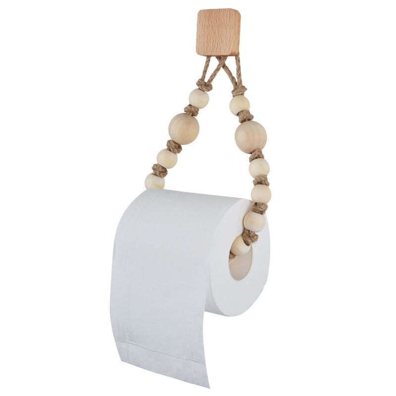 Uchwyt na papier toaletowy konopie naścienny RopeRetro wieszak na ręczniki do domu papier dekoracyjny stojak na ręczniki wystrój łazienki papier kuchenny
