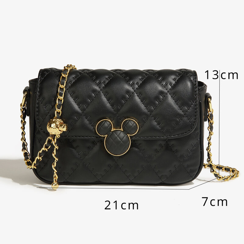 Disney Mickey Purses and Handbags PU Tote Bags for Women Simple Kawaii Crossbody Shoulder Bag Fashionable Case Cute Anime Wallet