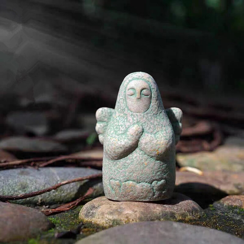 BOTW patung batu dewi kecil, aksesori patung kuil Zelda hadiah untuk gamer