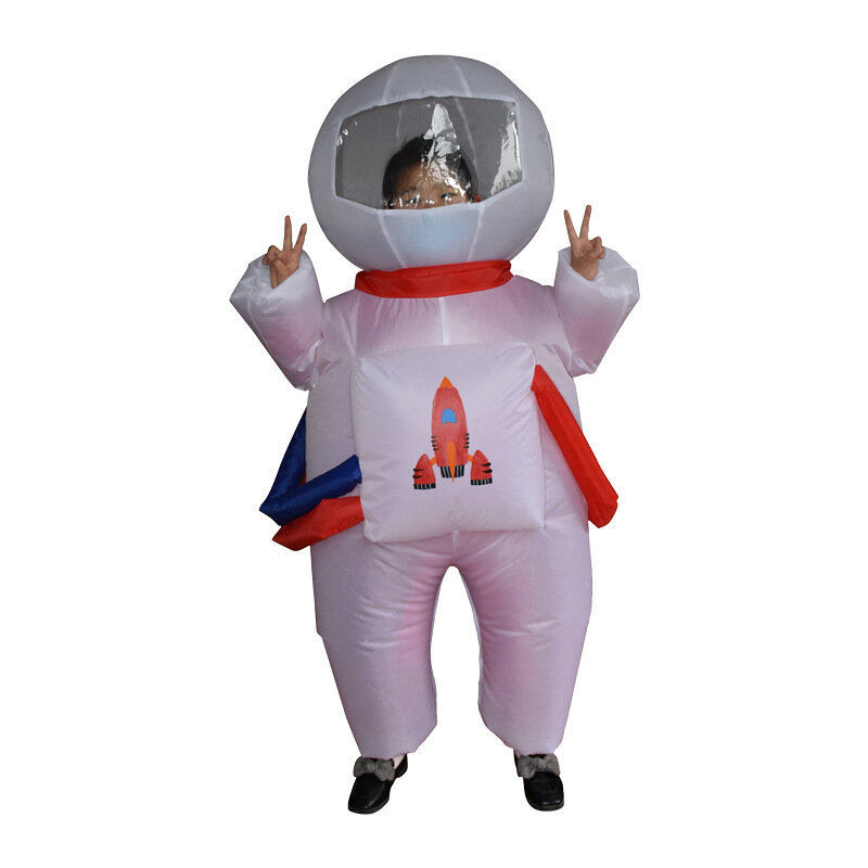 Disfraz inflable de astronauta para fiesta de Halloween, accesorio divertido para actividades al aire libre