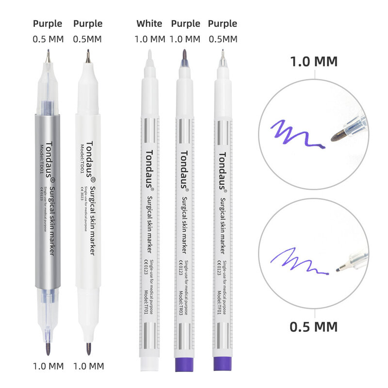 Корейская ручка для вышивки, хирургическая Ручка для бровей, водонепроницаемая белая плавающая ручка для губ, карандаш для позиционирования