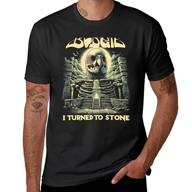 Budgie I Turned to Stone T-Shirt for a boy vintage clothes heavyweights vintage t shirt men