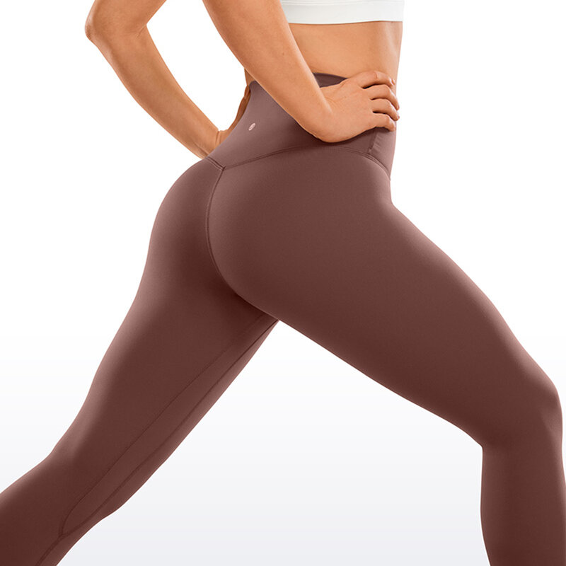 CRZ YOGA Leggings da Yoga con sensazione nuda spazzolata da donna 25 pollici-pantaloni da allenamento morbidi opachi a vita alta