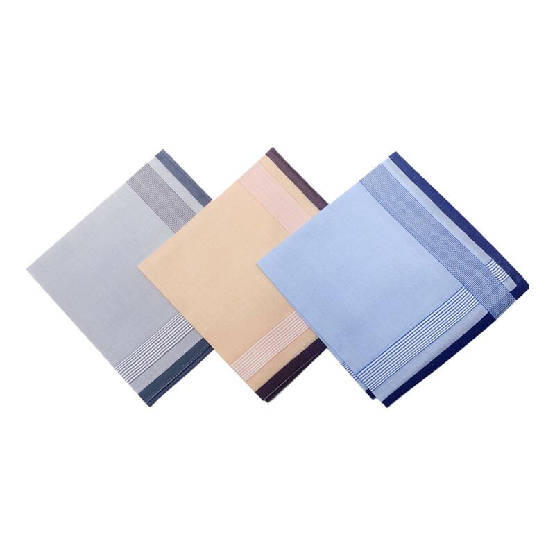 Pocket Vierkante Zakdoeken Assortiment 40Cm Klassieke Premium Katoenen Mannen Zakdoeken Voor Bruidegoms Vader Feest Pak Grootvaders