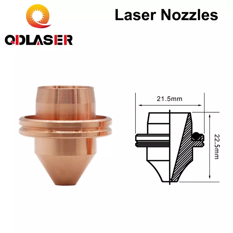 QDLASER Einzigen schicht laser düse armaturen für faser laser schneiden düse für Mitsubishi