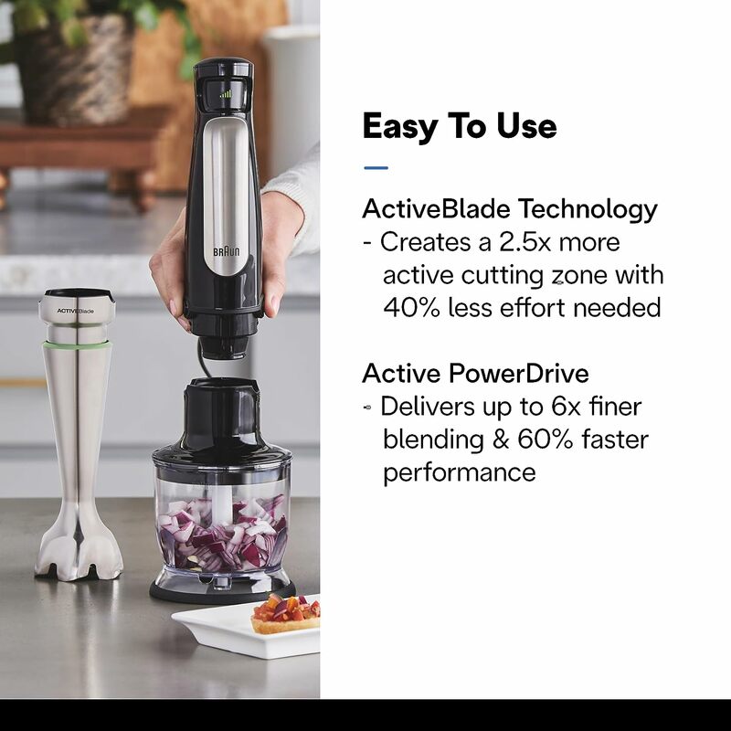 Braun Portable MQ9199XL MultiQuick 9 Hand Blender with Imode Technology Free Shipping