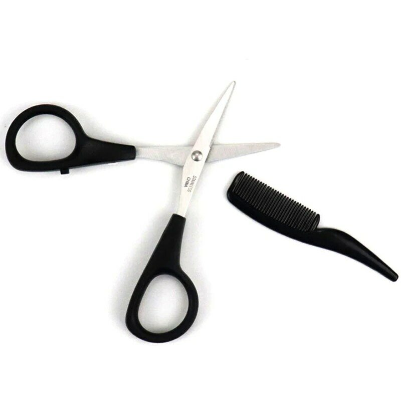 Мужские бритвенные ножницы для носа и ушей, набор для стрижки, набор бытовых мини ножниц для бороды