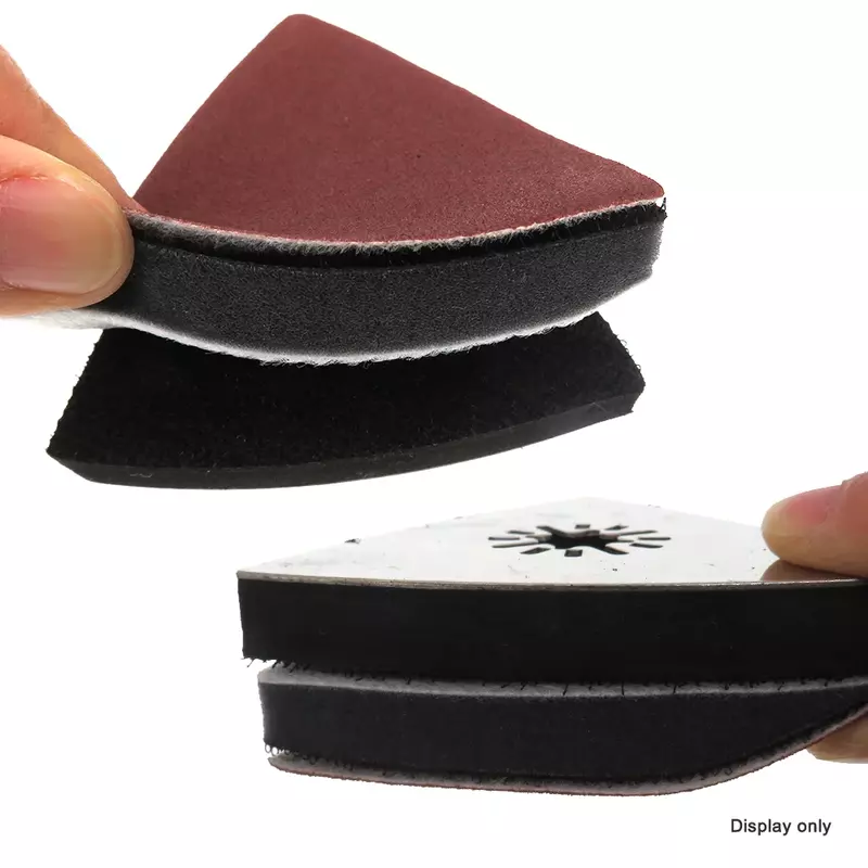 31 PCS Abrasive Triangular Vibrating Sandpaper Triangular Sanding Pad Shackle 80/ 120/ 180/ 240/ 320/ 40 Grit for Multi-Tool