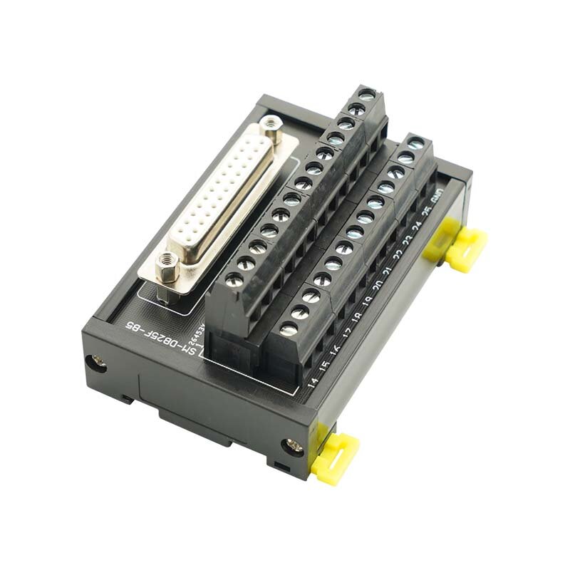 Bloque de terminales de relé DB25, placa adaptadora montada en Riel DIN para reemplazar el módulo de control industrial de cableado tipo tornillo ADAM-3925