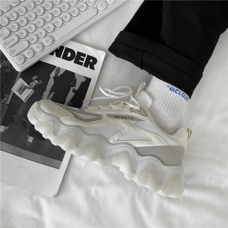 Мужская обувь 2024 модная трендовая обувь в гонконгском стиле Instagram Мужская универсальная дышащая Спортивная обувь для доски на все сезоны