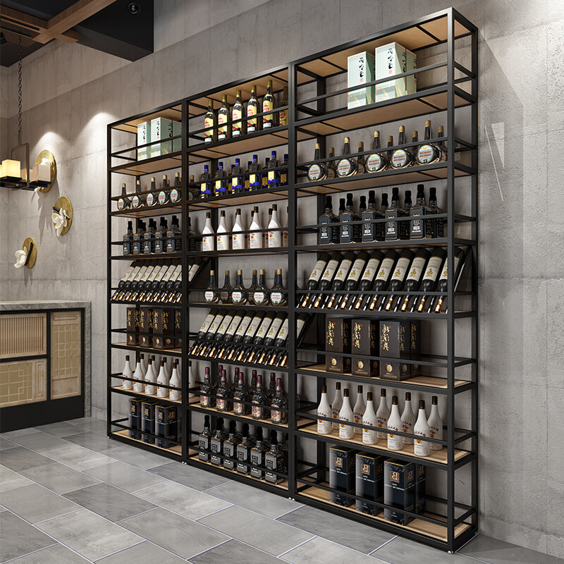 Metal Hanging Wine Cabinet, Unique Bar Cabinet, Buffet Corner Muble, Móveis de Cozinha, Restaurante e Comercial