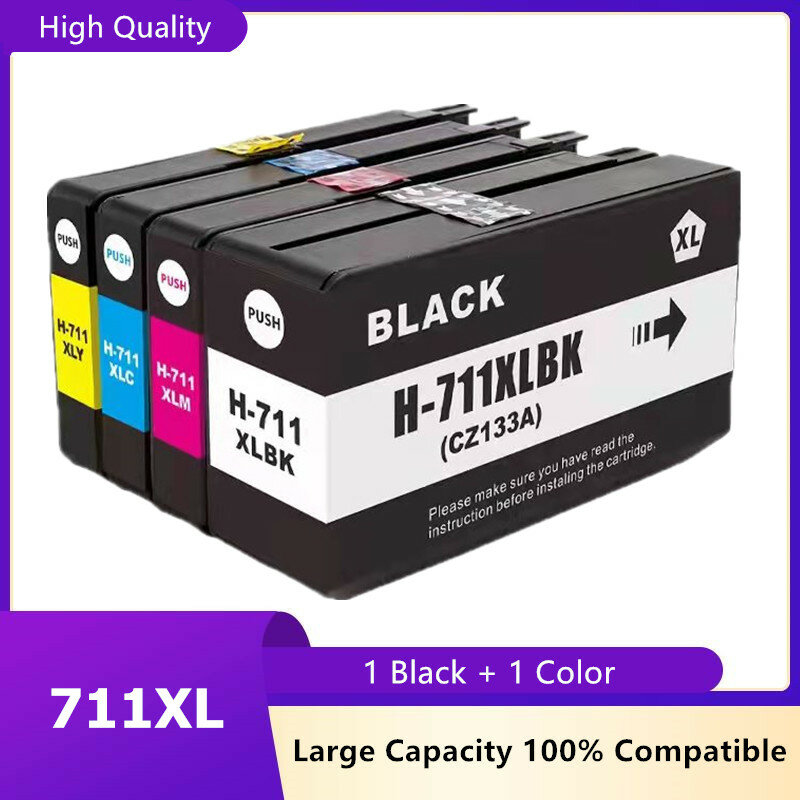 Cartucho de tinta Compatible con impresora HP 711XL 711, HP711, HP DesignJet T120 T520