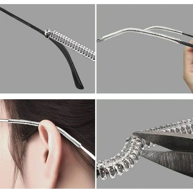Gancho de oreja antideslizante para gafas, accesorios para gafas, agarre de silicona, soporte de punta de templo, 1 unidad