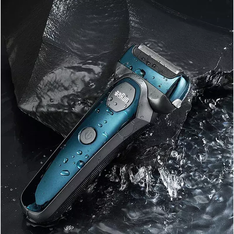 Braun alat cukur elektrik 7200s pria, mesin cukur jenggot pencukur dapat diisi ulang pisau Floating 3D untuk tukang cukur