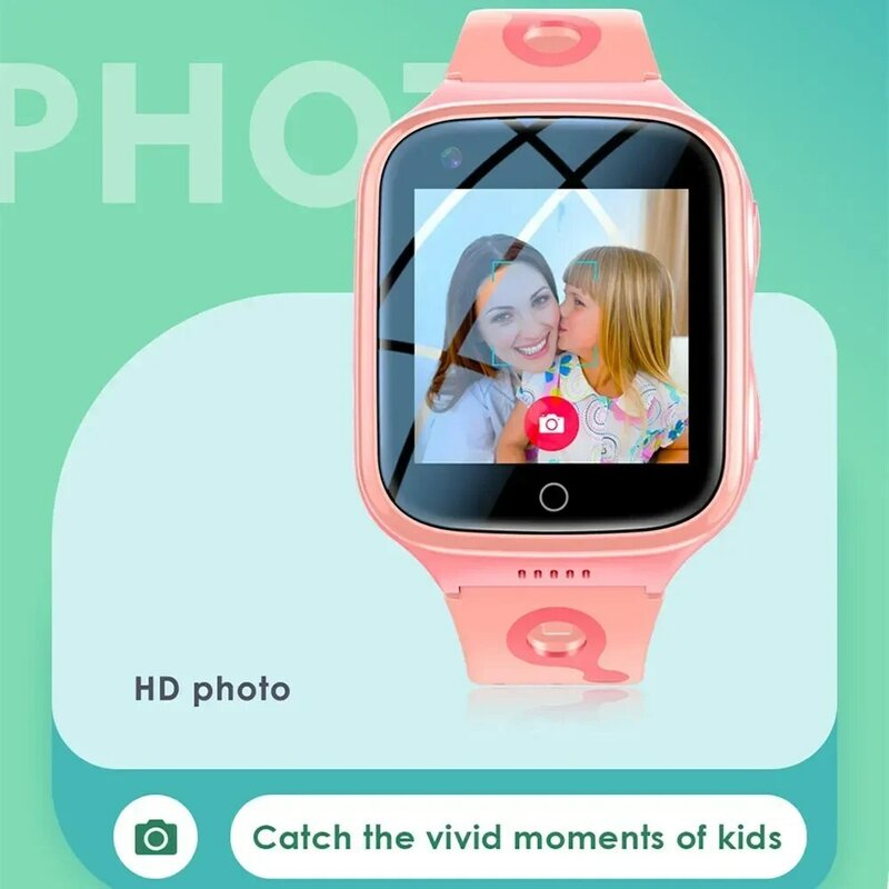Impermeável Smart Watch para crianças, 4G, SOS, GPS, localização, videochamada, câmera, cartão SIM, presente de aniversário para meninos e meninas