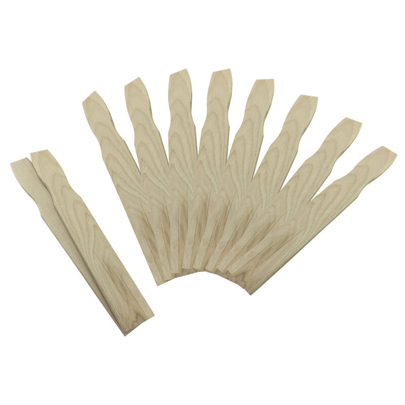 10pcs Paint Sticks Customers Project Hardwood Stirrers Resin Sturdy Library Markers For Mixing Measuring Scale Epoxy Silicone