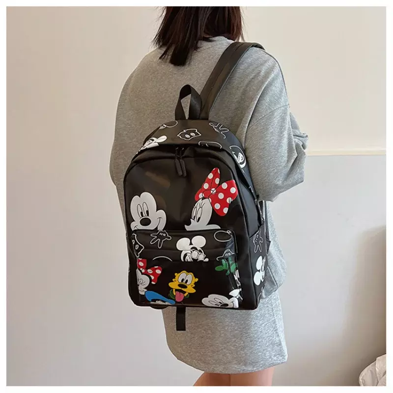 Cartable étudiant Disney TureMouse pour hommes et femmes, sac à dos de dessin animé mignon pour enfants, léger et grande capacité, nouveau