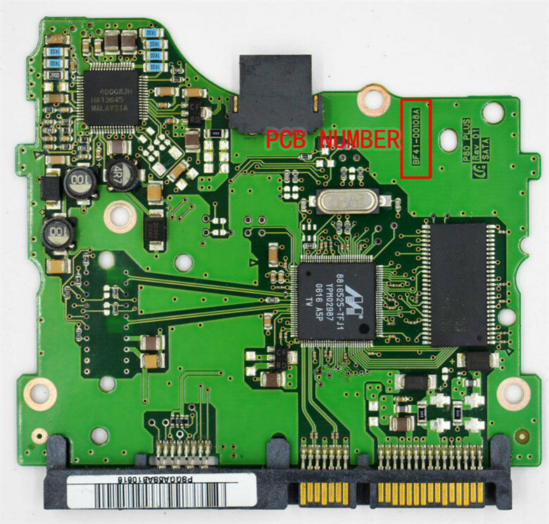 Sa placa de circuito de disco rígido desktop número BF41-00108A p80 plus rev 01 sata recuperação de dados de reparo de disco rígido