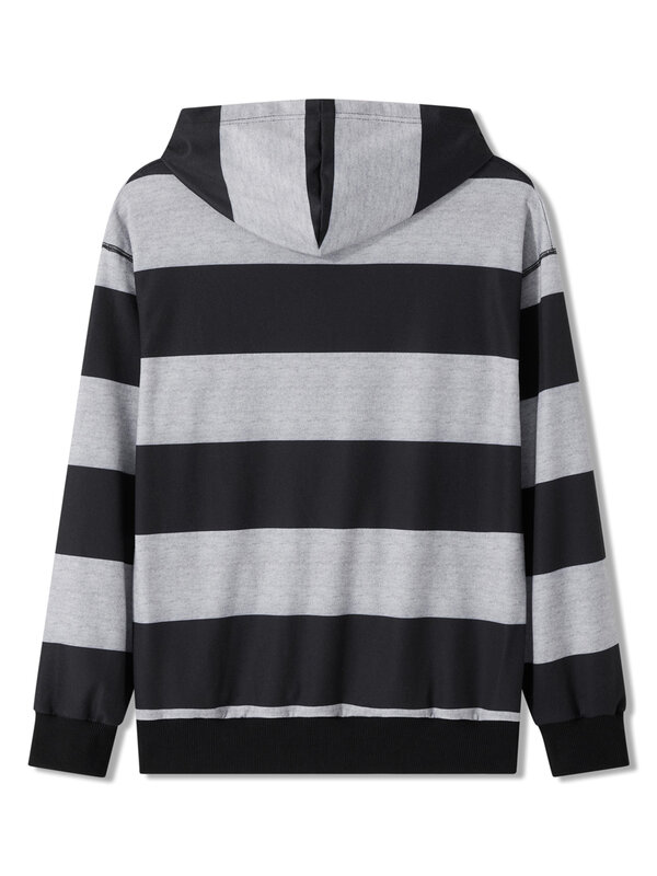 Miolasay Y2K sweter kaos bertudung, ukuran besar, jaket Zip Up estetika Harajuku lengan panjang