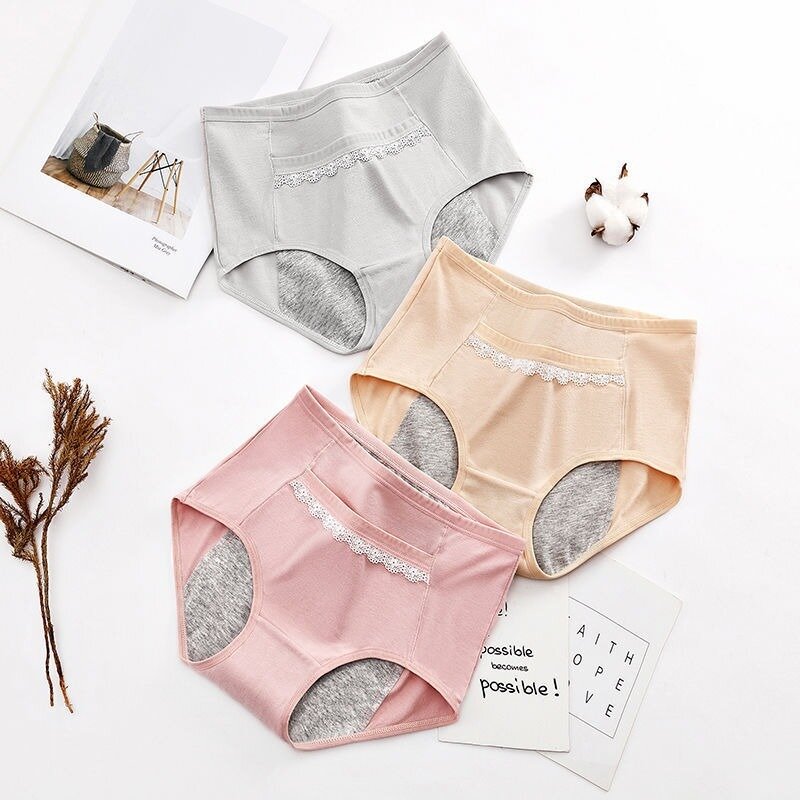 Menstrual Underwear Women's Mid-waist Leak-proof Pocket Pants