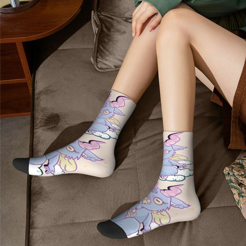 Kawaii Baphomet Design Theme Crew Socks accessori per calzini da donna accoglienti