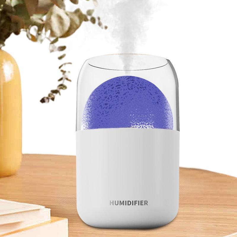 Cool Mist Humidifiers Cool Mini Humidifier LED Desk Humidifier Quiet 300ml Oil Diffuser Aromatherapy Machine USB Humidifier