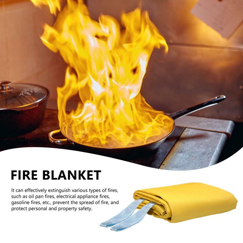 Противопожарное одеяло, противопожарное одеяло, двухстороннее защитное покрытие из силикона для транспортных средств