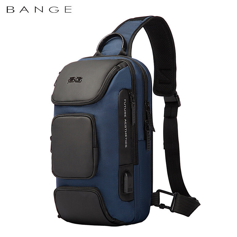 Модная роскошная мужская нагрудная сумка Bange, удобная и дышащая мужская сумка-мессенджер, сумки через плечо