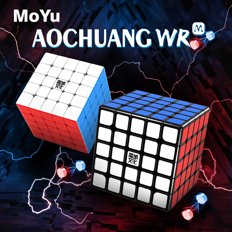 Moyu AoChuang WRM 5X5 Magnetic Magic Speed Cube Stickerless Aochuang WR M Professional Fidget Toys Cubo Magico Puzzle
