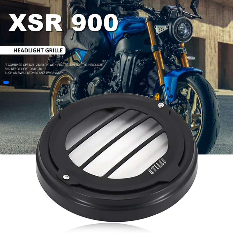 New Motorcycle Accessories LED Headlight Grill Cover Aluminum+ABS For YAMAHA XSR900 XSR 900 xsr900 xsr 900 2022 2023