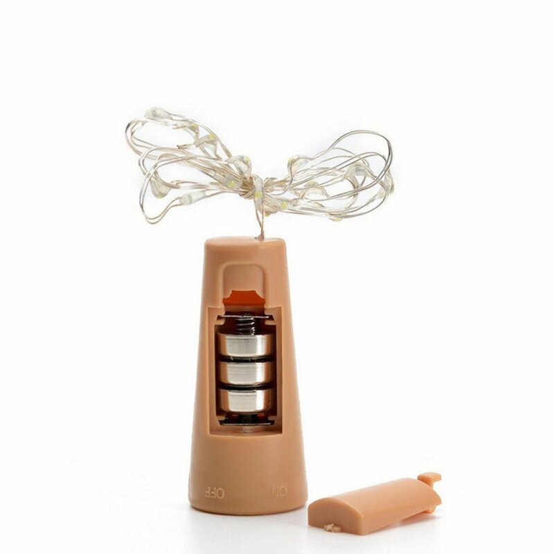 10led rolha de garrafa de vinho tinto fio de cobre lâmpada corda garrafa de vinho cortiça luzes da corda lâmpada rolha de garrafa luz da noite