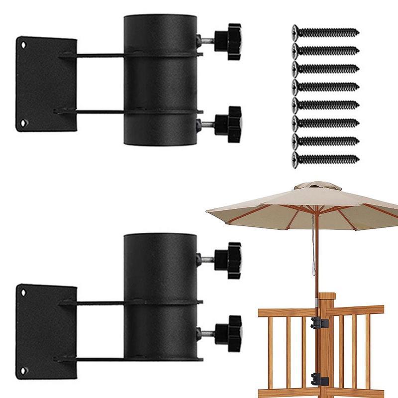 Supporto per ombrellone da Patio per impieghi gravosi supporto per ombrellone supporto per morsetto per ombrellone/staffa per ombrellone da sole ombrello regolabile per ringhiera