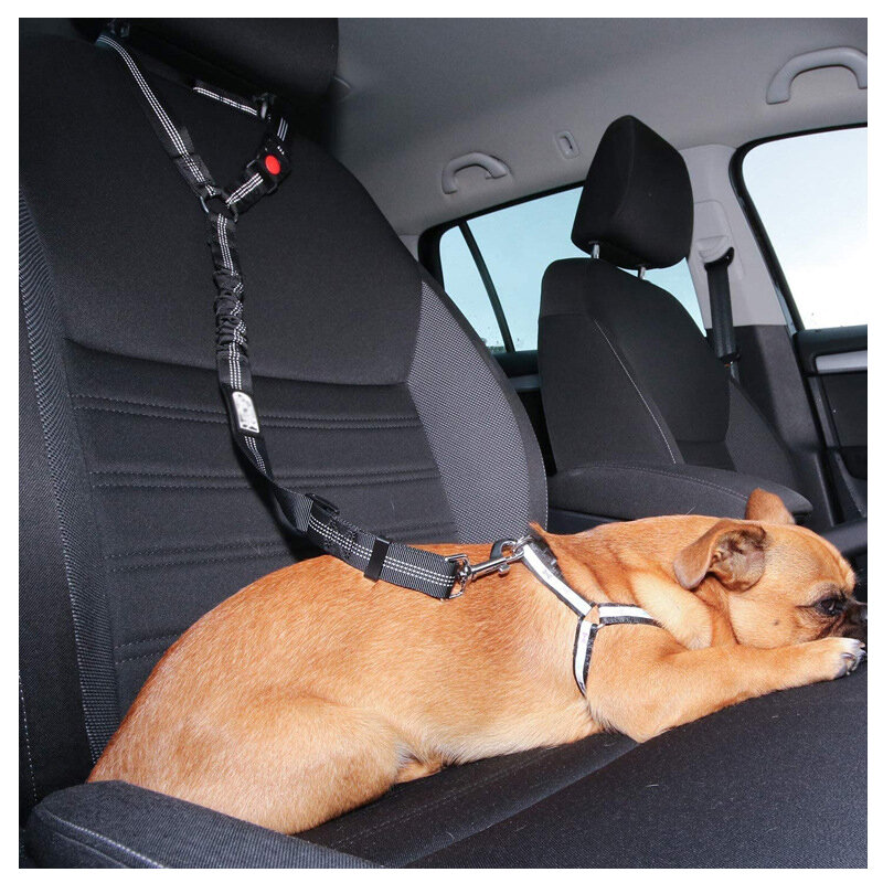 ใหม่2-In-One สุนัขสายรั้งควบคุมสัตว์เลี้ยงเข็มขัดนิรภัยรถ BackSeat ความปลอดภัยเข็มขัดปรับสำหรับลูกแมวคอลลาร์สุนัขเครื่องประดับสัตว์เลี้ยง