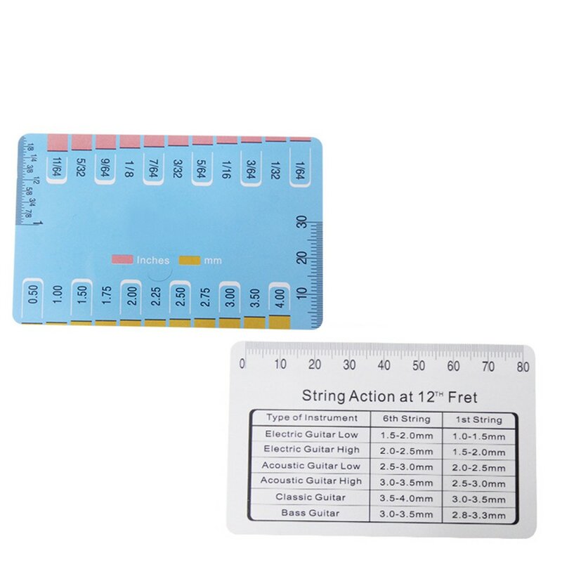 Electric Acoustic Guitar String Action Gauge Height Ruler Measuring Tools Parts For Bass Classical Electric Acoustic Guitar Tool