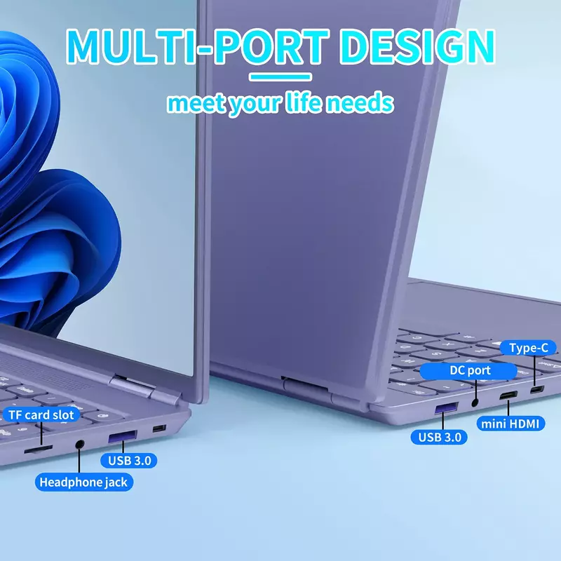 CRELANDER-ordenador portátil de negocios, Notebook con pantalla IPS de 16 pulgadas, Intel Celeron N5095, 12GB de RAM, Quad Core, Bluetooth 5,0
