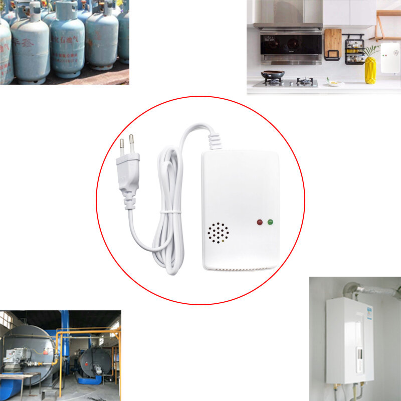 Gas Leck Detektor Empfindlichkeit Brennbaren Alarm Kohle Natürliche Portablefor Home Security Alarm System Gas Sensor