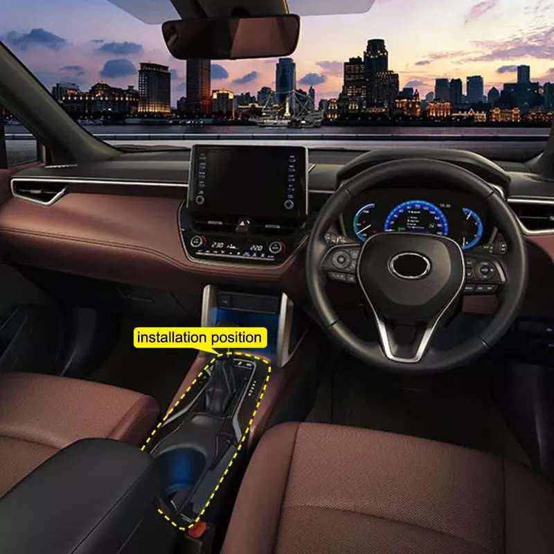 Autozubehör für Toyota Corolla Cross xg10 2020 2021 Kohle faser optik Innen verkleidung 2 stücke