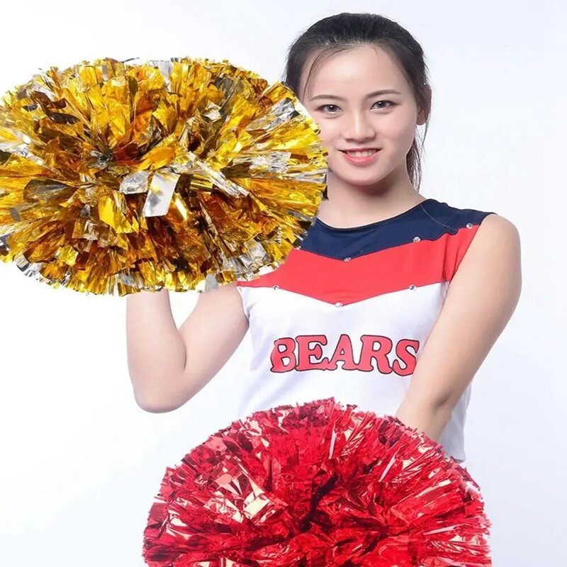 Pegangan Lubang Kompetisi Klub Bunga Perlengkapan Olahraga Pesta Dansa Dekorator Pemandu Sorak Bersorak Bola Cheerleader Pompom