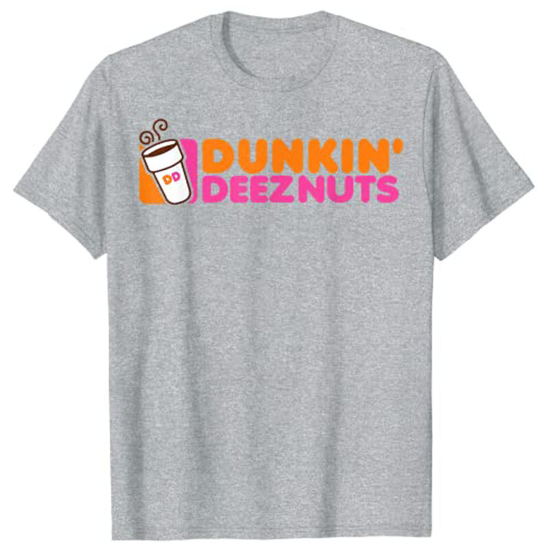 Футболка Dunkin deeznut с изображением орехов, эстетическая одежда, футболки с графическим рисунком, топы